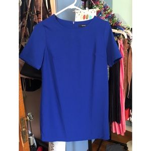 Blue Short Sleeve Shift dress